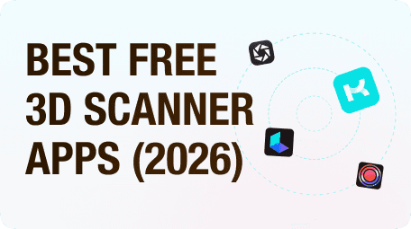Cover image for a 2026 guide comparing free 3D scanner apps that let you export usable outputs without an export paywall.